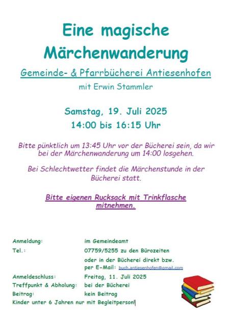 Märchenwanderung 19.07.2025