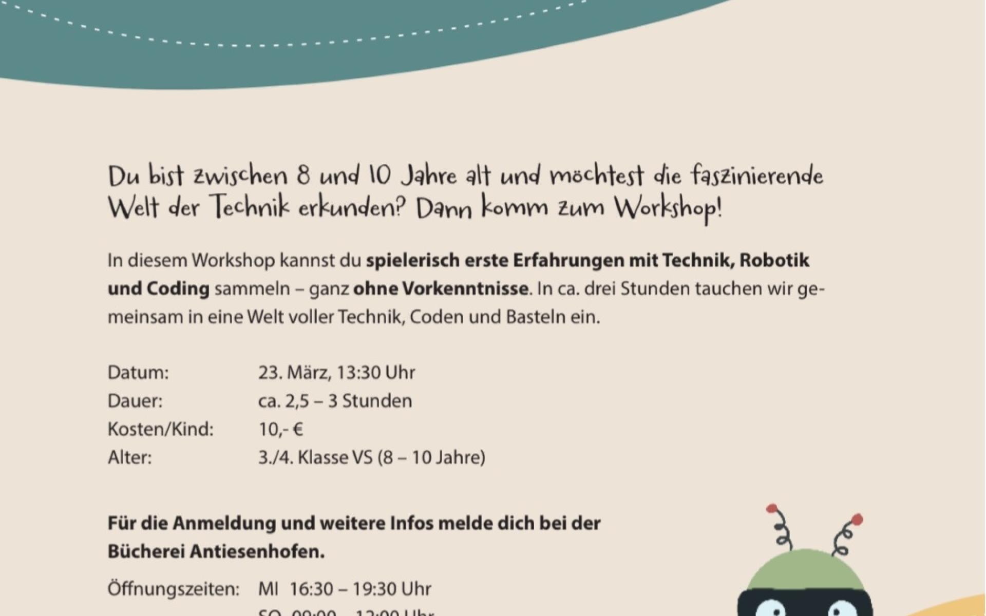 Technik Workshop am 23.03.2025