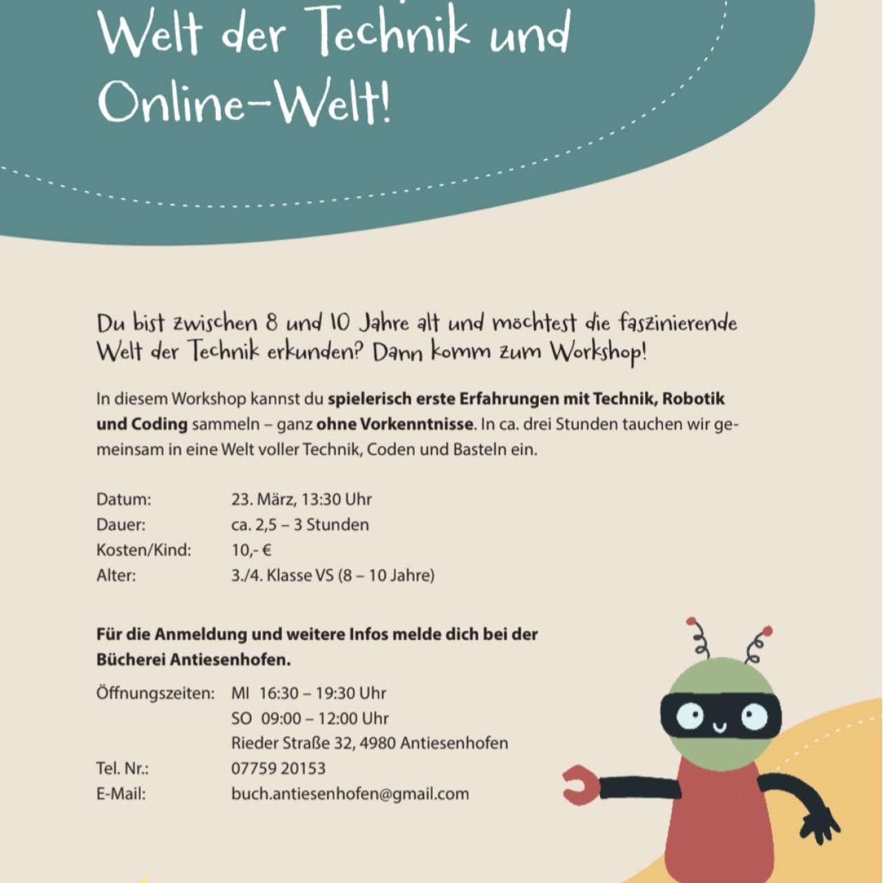 Technik Workshop am 23.03.2025